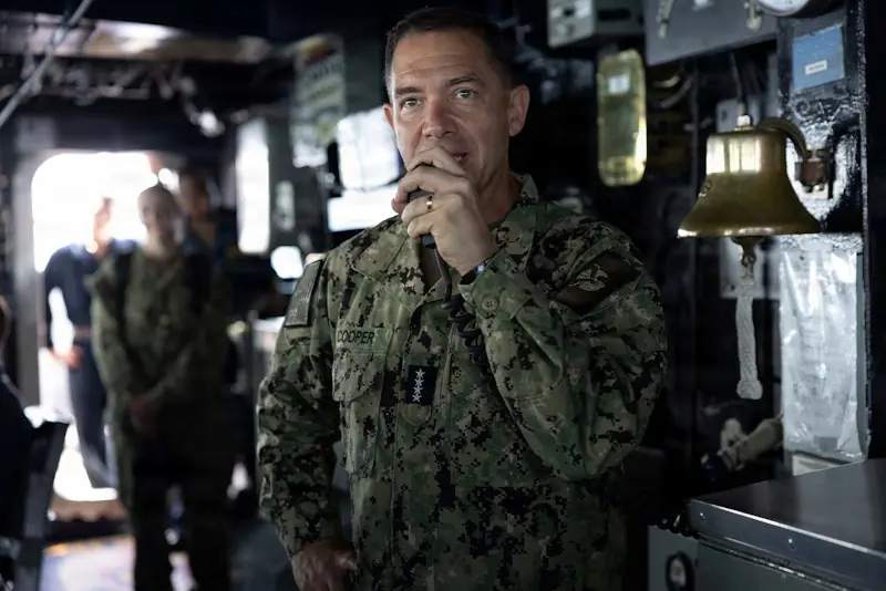 US Admiral Brad Cooper. -- Reuters
