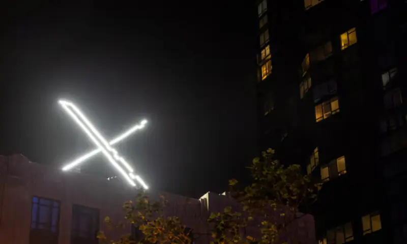 'X' logo is seen on the top of the headquarters of the messaging platform X, formerly known as Twitter, in downtown San Francisco, California, US. -- Reuters