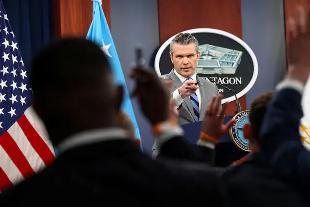 US Defence Secretary Pete Hegseth. -- Reuters