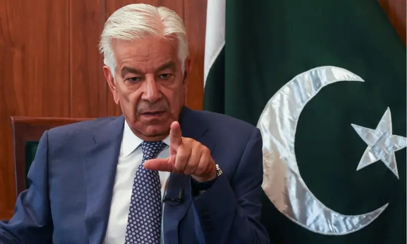 Pakistani Minister for Defence Khawaja Muhammad Asif. -- APP