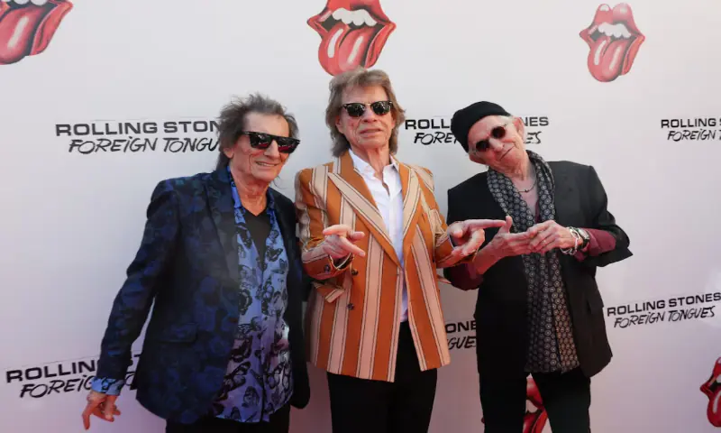 Mick Jagger, Keith Richards and Ronnie Wood pose on the red carpet during the launch of The Rolling Stones' new studio album "Foreign Tongues" in the Brooklyn borough of New York City, US. -- Reuters