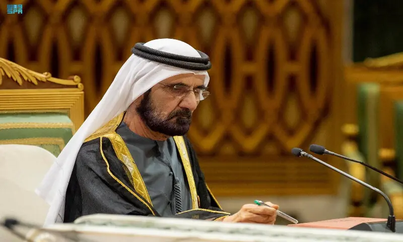 Ruler of Dubai, United Arab Emirates Vice President and Prime Minister Mohammed bin Rashid Al Maktoum attends the Gulf Summit in Riyadh, Saudi Arabia. -- Reuters
