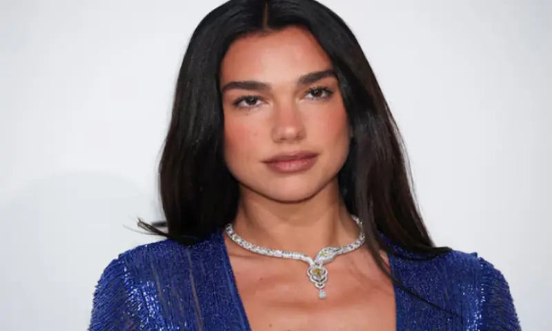Dua Lipa arrives for the Elton John AIDS Foundation Academy Awards Viewing Party, in West Hollywood, California, US. -- Reuters