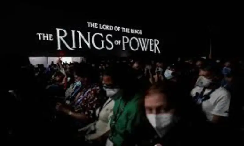 Fans listen to a panel introducing the Prime Video streaming series The Lord of the Rings: The Rings of Power at Comic-Con International in San Diego, California, US. -- Reuters