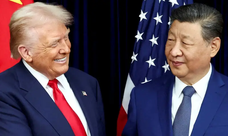 US President Donald Trump and China's President Xi Jinping. -- Reuters