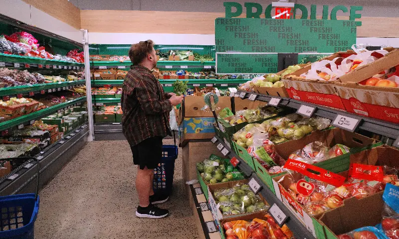 People shop at a Lidl Supermarket on May 11, 2026 in the Crown Heights neighbourhood of the Brooklyn borough in New York City. AFP People shop at a Lidl Supermarket on May 11, 2026 in the Crown Heights neighbourhood of the Brooklyn borough in New York City. AFP