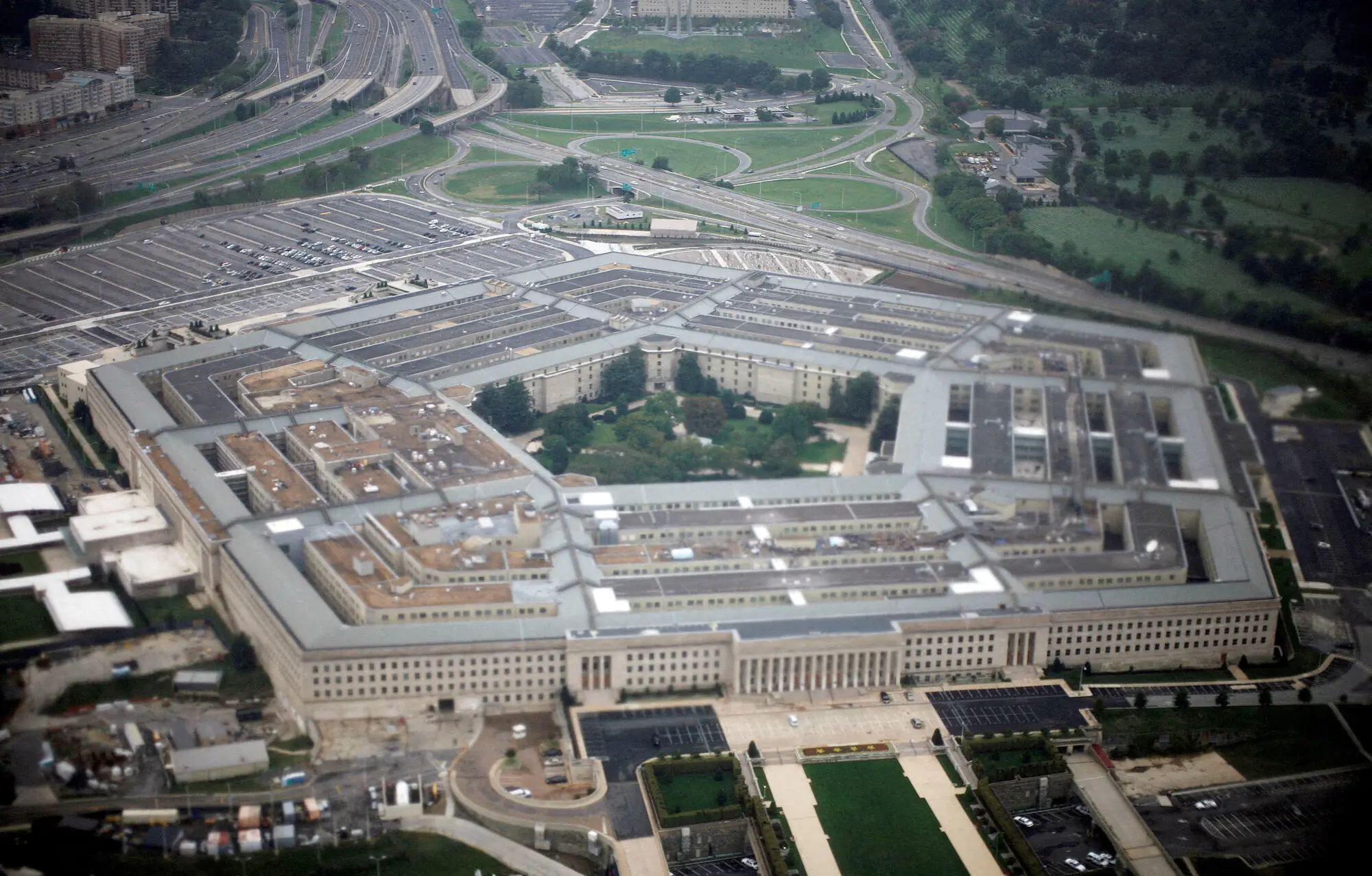 Aerial view of the United States military headquarters, the Pentagon. -- Reuters
