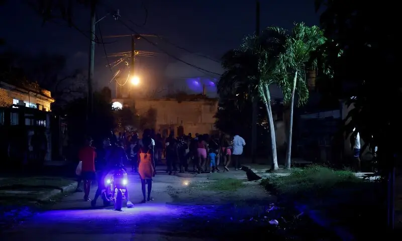 People protest against frequent power cuts in Havana, Cuba. -- Reuters People protest against frequent power cuts in Havana, Cuba. -- Reuters