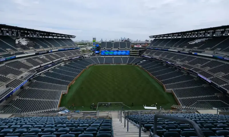 A general view of the stadium during a media day ahead of the 2026 FIFA World Cup at Lincoln Financial Field, Philadelphia, Pennsylvania, USA. -- Reuters