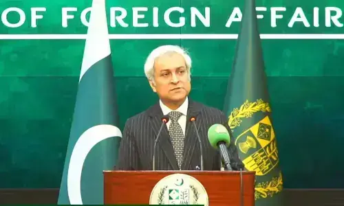 FO spokesperson Tahir Andrabi. -- Reuters