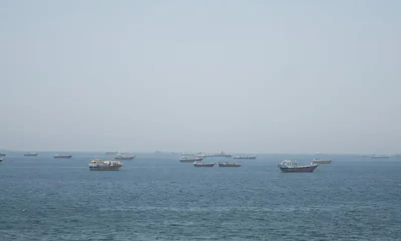 Vessels in the Strait of Hormuz, Musandam, Oman. Reuters file