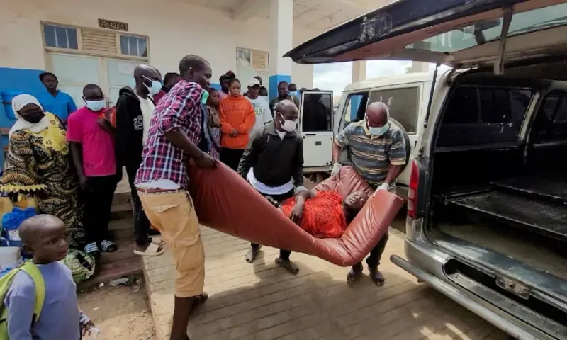 A man is carried from an ambulance as he arrives at Bunia General Referral Hospital following confirmation of an Ebola outbreak in Bunia, Ituri province, DRC. -- Reuters A man is carried from an ambulance as he arrives at Bunia General Referral Hospital following confirmation of an Ebola outbreak in Bunia, Ituri province, DRC. -- Reuters