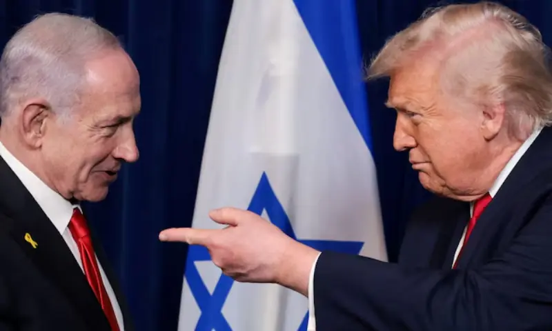 US President Donald Trump and Israeli Prime Minister Benjamin Netanyahu. -- Reuters