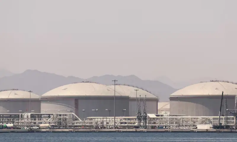 Oil containers at the Port of Fujairah in the United Arab Emirates. -- Reuters Oil containers at the Port of Fujairah in the United Arab Emirates. -- Reuters