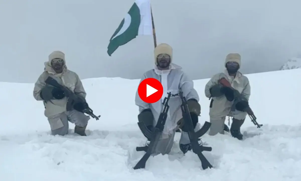 برف پوش چوٹیوں پر جوانوں کا عزم