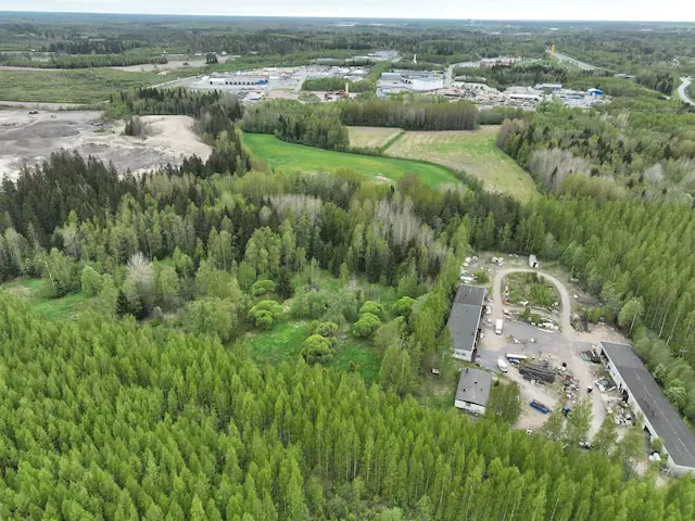 A drone view of a data centre campus of the AI infrastructure firm Nebius and Finnish developer Polarnode, ahead of the start of its construction, in a forest area in Pajarila, Lappeenranta, Finland. -- Reuters