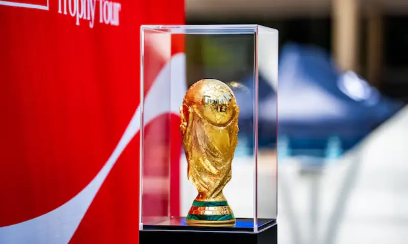 FIFA World Cup Trophy. -- Reuters