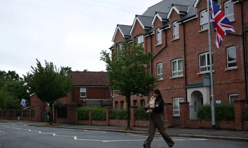 Ruchira Rangaprasad delivers homemade food to vulnerable migrants, following a knife attack on June 8, which left a man seriously injured and prompted police to declare it as a critical incident, in Belfast, Northern Ireland. -- Reuters