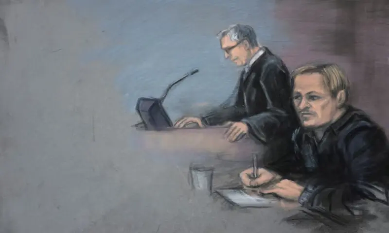 A court sketch shows lawyer Petar Sekulic and Marius Borg Hoiby in room 250 of the Oslo Courthouse, Oslo, Norway. -- Reuters A court sketch shows lawyer Petar Sekulic and Marius Borg Hoiby in room 250 of the Oslo Courthouse, Oslo, Norway. -- Reuters