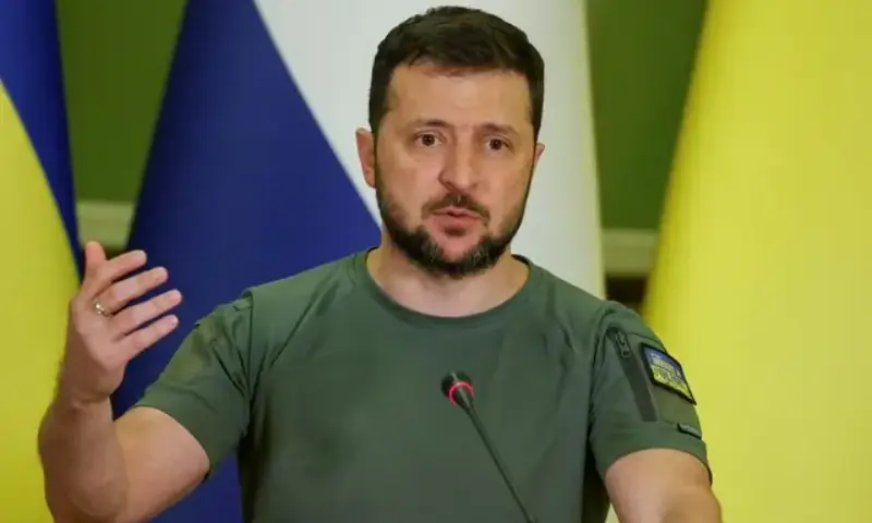 Ukraine's President Volodymyr Zelensky. -- Reuters