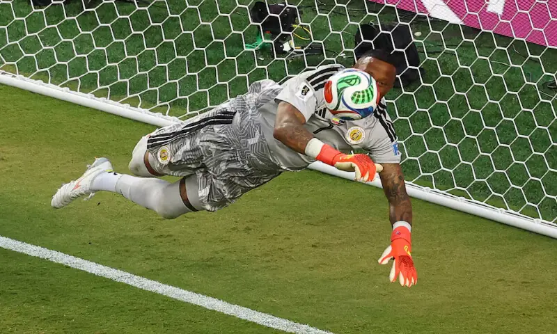 Curacao's Eloy Room in action as he makes a save in a World Cup match against Ecuador in Kansas City Stadium, Kansas City, Missouri, US. &ndash; Reuters