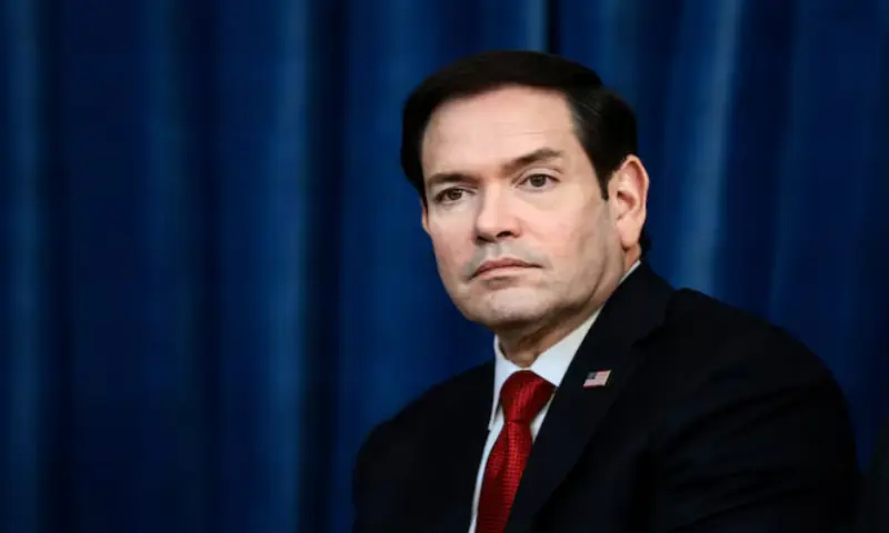 US Secretary of State Marco Rubio attends a bilateral meeting between US President Donald Trump and the Emir of Qatar, Sheikh Tamim bin Hamad Al Thani, on the sidelines of the G7 summit, in Evian-les-Bains, France. -- Reuters
