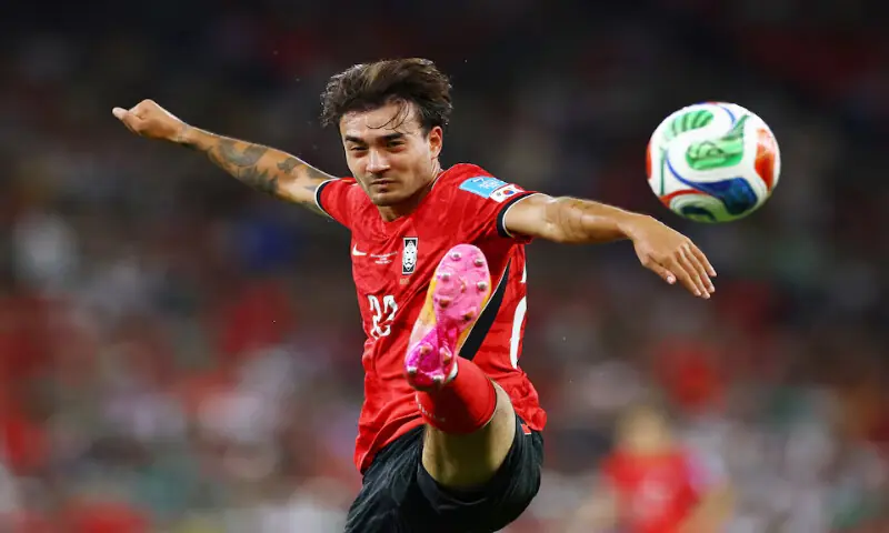 South Korea's Jens Castrop in action against South Africa in a World Cup match in Estadio Monterrey, Monterrey, Mexico. -- Reuters