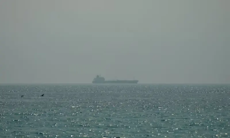 Oil tanker Al Shaffiah sails at sea near the Omani coast, as seen from Musandam, Oman. -- Reuters