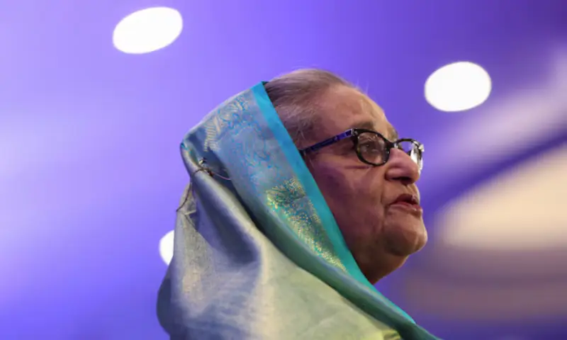 Prime Minister of Bangladesh Sheikh Hasina attends the EU Global Gateway Forum 2023 in Brussels, Belgium. -- Reuters