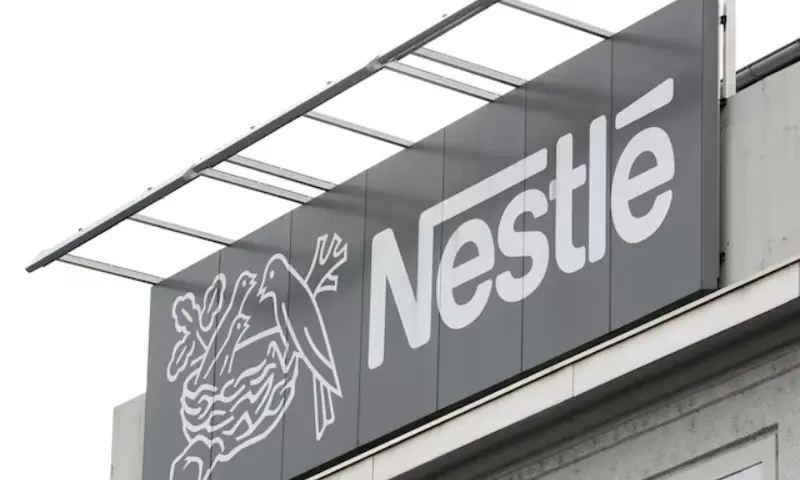The company logo of Nestle. -- Reuters