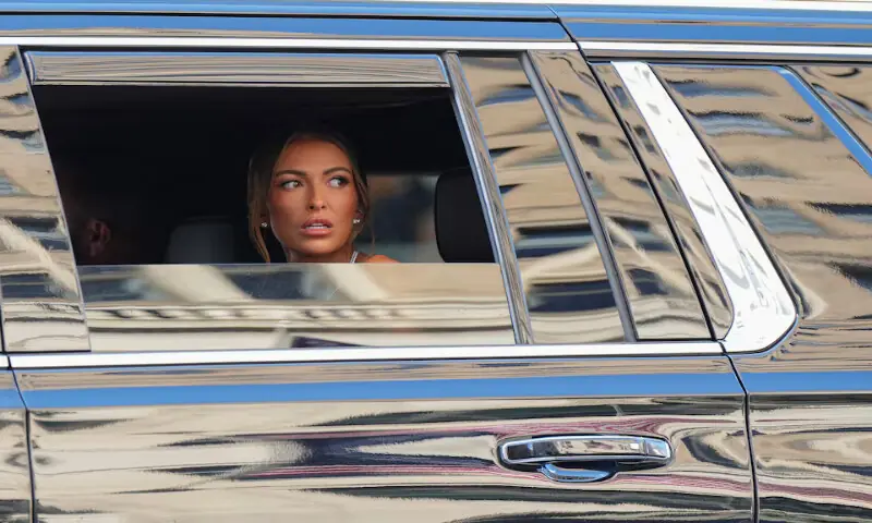 Paulina Gretzky arrives at Madison Square Garden in New York, US. -- Reuters Paulina Gretzky arrives at Madison Square Garden in New York, US. -- Reuters