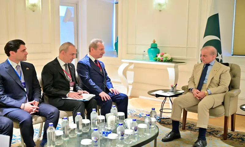 Prime Minister Shehbaz Sharif meeting with a delegation of &Ccedil;alık Holding led by the Group&rsquo;s Chairman, Ahmet &Ccedil;alık, in Istanbul. -- APP