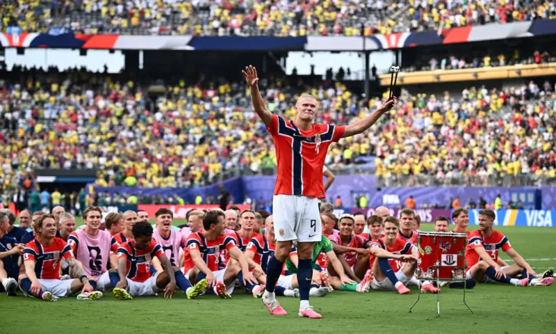 Soccer Football - FIFA World Cup 2026 - Round of 16 - Brazil v Norway - New York New Jersey Stadium, East Rutherford, New Jersey, US. -- Reuters