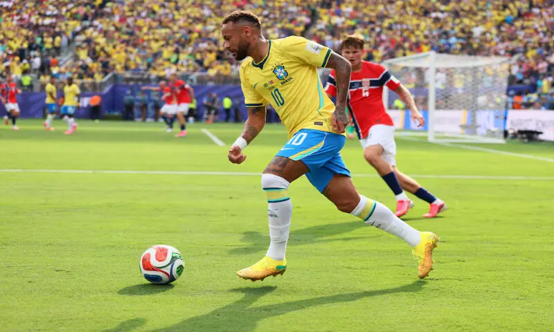 Brazil's Neymar in action. -- Reuters