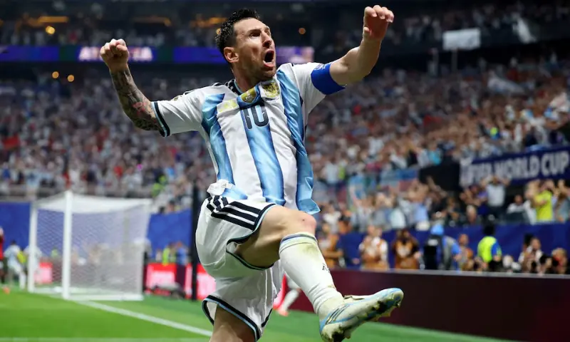 Argentina's Lionel Messi. -- Reuters