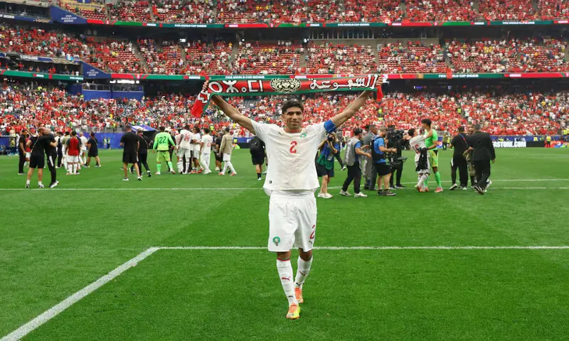 Morocco's Achraf Hakimi. -- Reuters Morocco's Achraf Hakimi. -- Reuters