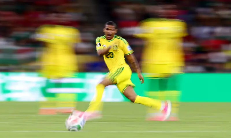 South Africa's Jayden Adams in action during FIFA World Cup 2026 Group A match against South Korea at Estadio Monterrey, Monterrey, Mexico, on June 24, 2026. Reuters South Africa's Jayden Adams in action during FIFA World Cup 2026 Group A match against South Korea at Estadio Monterrey, Monterrey, Mexico, on June 24, 2026. Reuters
