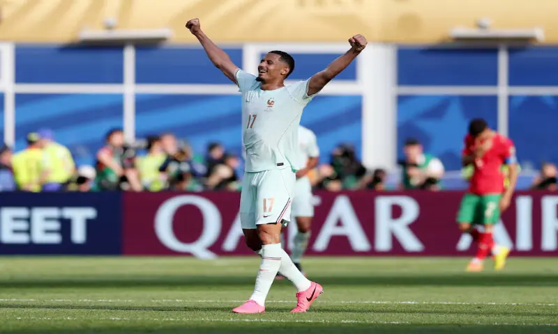 France's William Saliba. -- Reuters