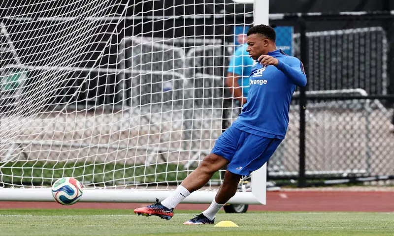 France's Kylian Mbappe during training France Training at Bentley University, Waltham, Massachusetts. -- Reuters France's Kylian Mbappe during training France Training at Bentley University, Waltham, Massachusetts. -- Reuters
