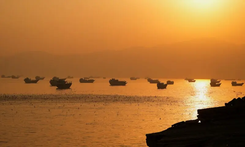 Vessels at the Strait of Hormuz, as seen from Musandam, Oman, on June 16, 2026. Reuters file