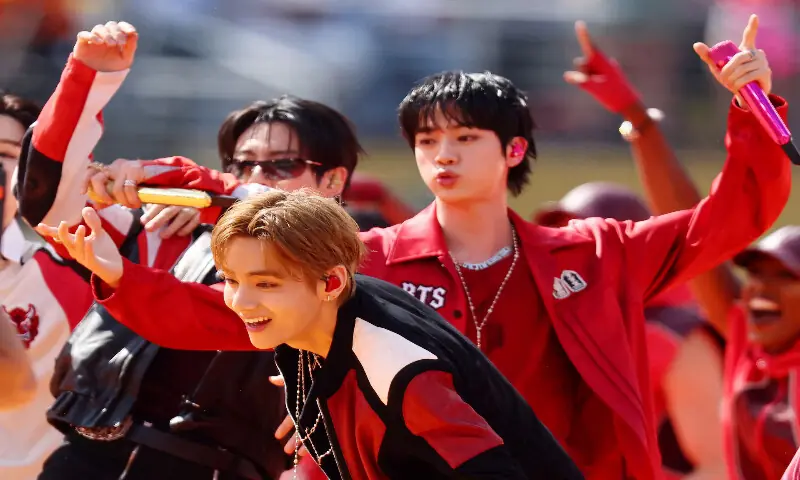 BTS performs. -- Reuters BTS performs. -- Reuters