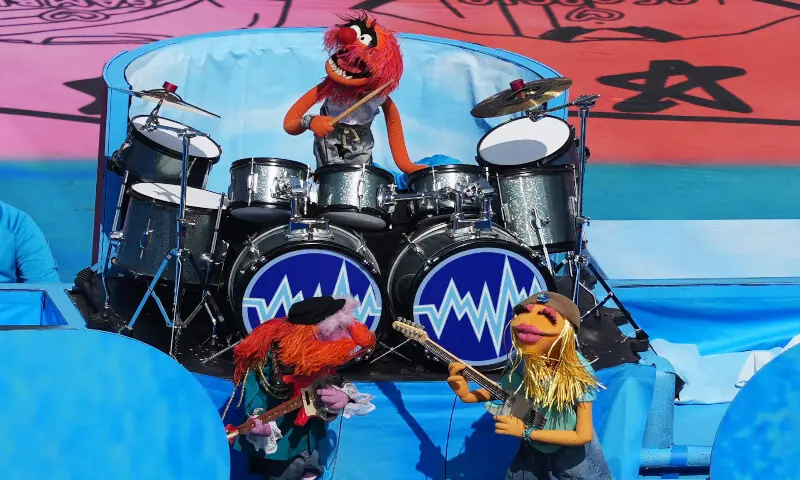 The Muppets perform at the event. -- Reuters The Muppets perform at the event. -- Reuters