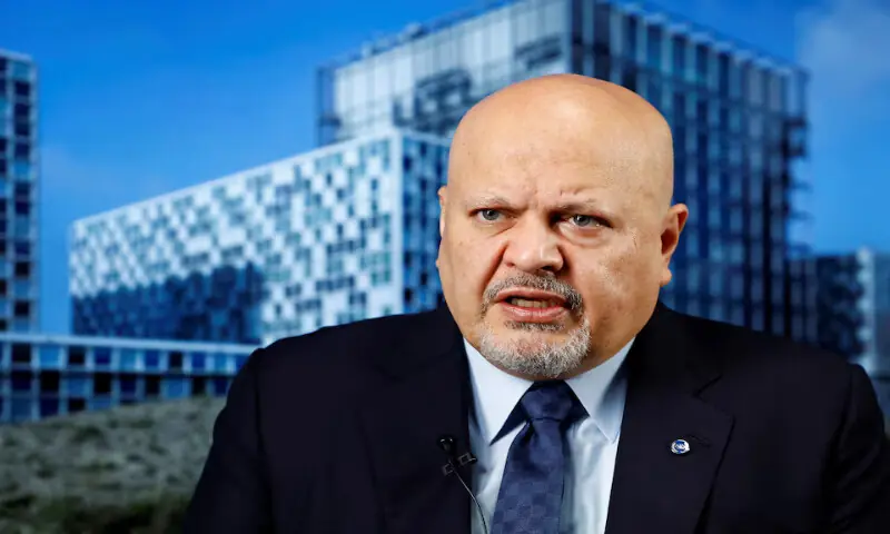 International Criminal Court Prosecutor Karim Khan talks during an interview. -- Reuters
