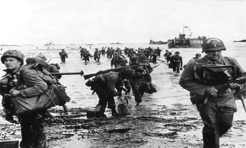 US reinforcements land on Omaha beach during the Normandy D-Day landings near Vierville sur Mer, France, on June 6, 1944. -- Reuters file