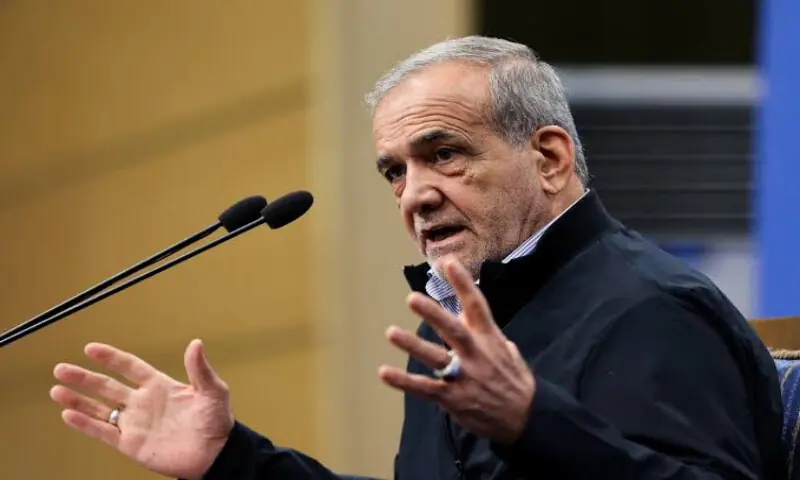 Masoud Pezeshkian. -- Reuters file