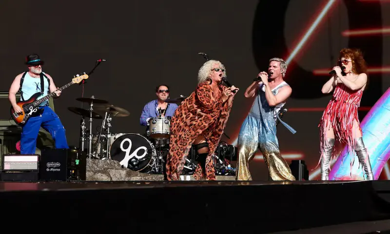 Scissor Sisters perform at BST Hyde Park in London, Britain. -- Reuters