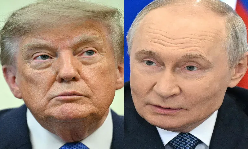US President Donald Trump (left) and Russian President Vladimir Putin. AFP US President Donald Trump (left) and Russian President Vladimir Putin. AFP