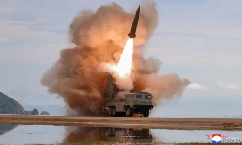 A rocket launcher fires a munition during tests in North Korea. -- Reuters A rocket launcher fires a munition during tests in North Korea. -- Reuters