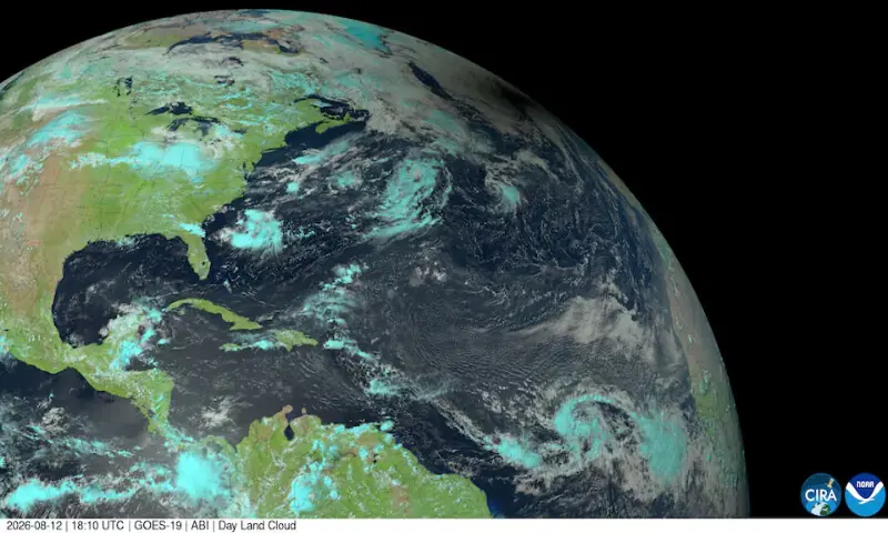 A shadow falls on the Earth's surface during a solar eclipse over the Northern Hemisphere. -- Reuters