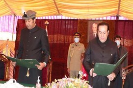 PTI's Khalid Khurshid takes oath as Gilgit-Baltistan CM